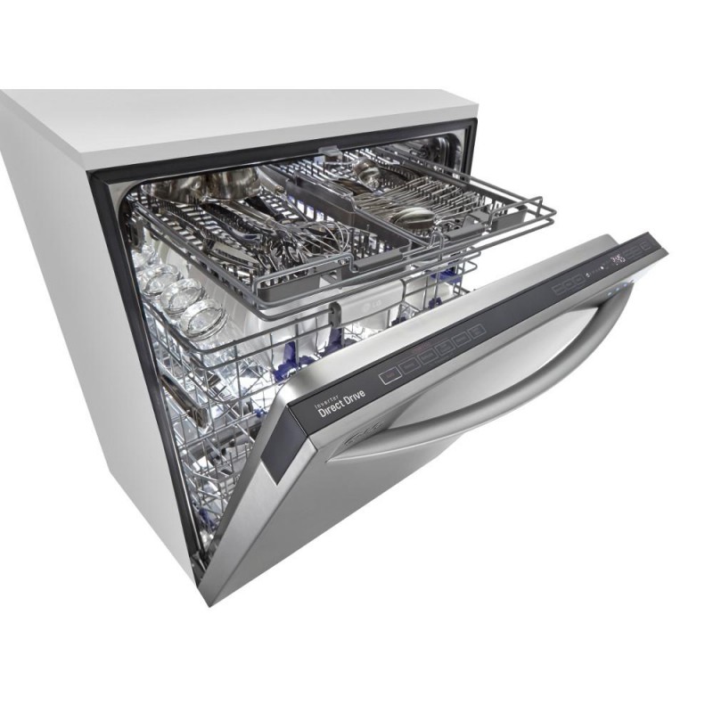 LG LDF8874ST Top Control Dishwasher with 3rd Rack and Steam in Dishwasher With Stainless Steel Tub And Racks