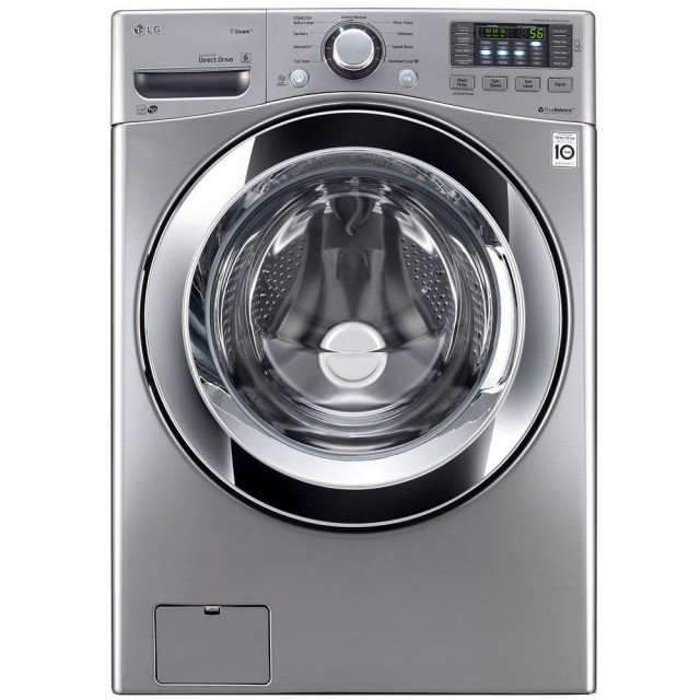 LG WM3670HVA 4.5 cu. ft. High Efficiency Front Load Washer with Steam in Graphite Steel, ENERGY STAR