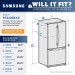 Samsung RF260BEAESG 25.5 cu. ft. French Door Refrigerator in Black Stainless Steel
