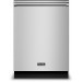Viking RVDW103WSSS 24 in. Dishwasher with Water Softener and Installed Viking Stainless Steel Panel