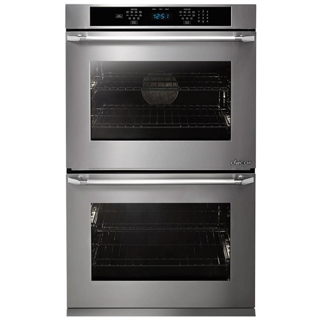 Dacor Distinctive DTO227FS 27 In. 9.3 cu. ft. Electric Convection, Sabbath Mode, Delay Bake Double Wall Oven in Flush Stainless Steel