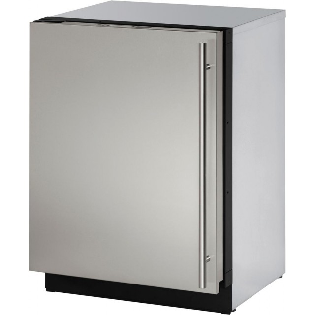 U-Line 3000 Series U3024RS01A 24 in. 4.9 cu.ft. Built In Counter Depth Compact Refrigerator in Stainless Steel