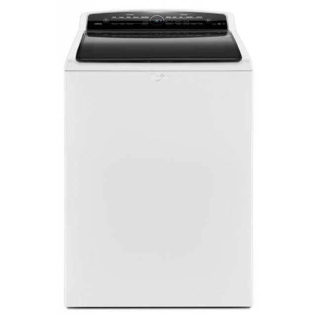 Whirlpool Cabrio Series WTW7300DW 28 in. 4.8 cu. ft. Top Load Washer Steam Cycle in White