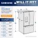 Samsung RF263TEAESG 24.6 cu. ft. French Door Refrigerator in Black Stainless Steel, ENERGY STAR