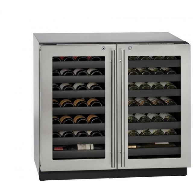 U-Line U3036WCWCS13B 7.0 Cu. Ft. Stainless Steel Under-Counter Built-In Wine Chiller