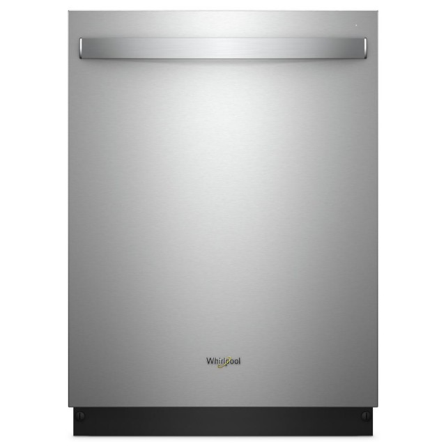 Whirlpool WDT750SAHZ Top Control Built-In Tall Tub Dishwasher in Fingerprint Resistant Stainless Steel with Stainless Steel Tub