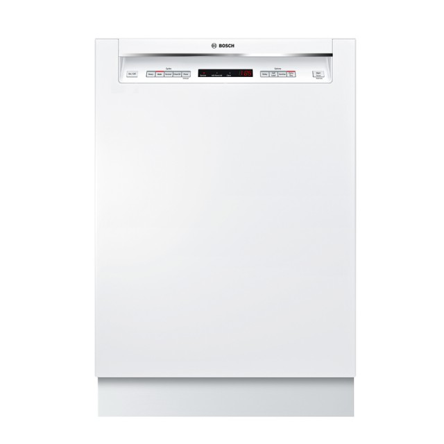 Bosch 300 Series SHE863WF2N 24 in. Tall Tub Built-In Dishwasher with Stainless-Steel Tub in White