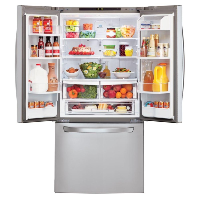 LG LFC22770ST 30 in. W 21.8 cu. ft. French Door Refrigerator in