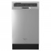 Whirlpool WDF518SAFM 18 in. Front Control Dishwasher in Monochromatic Stainless Steel with Stainless Steel Tub