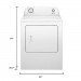 Amana NGD4655EW 6.5 cu. ft. Gas Dryer in White
