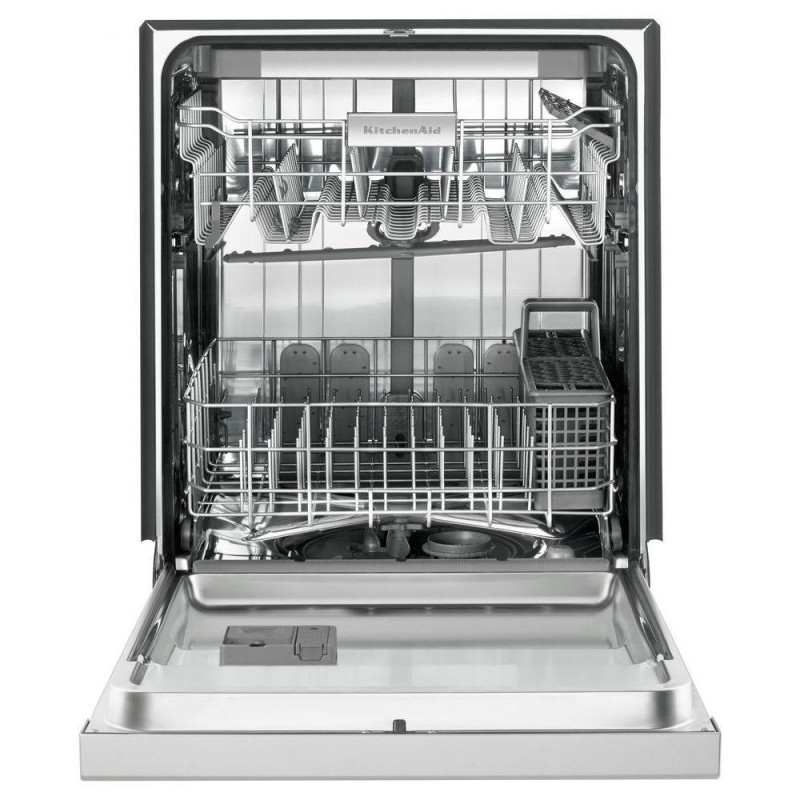 KitchenAid KDFE204EBL 24 in. Front Control Dishwasher in Black with ...