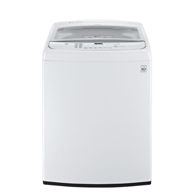 LG WT1801HWA 4.9 cu. ft. High-Efficiency Top Load Washer with Steam and TurboWash in White, ENERGY STAR
