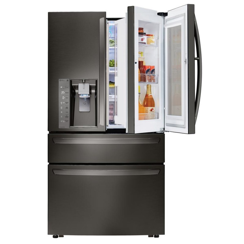 Lg Lmxs D Signature Cu Ft Door French Door Smart Refrigerator With Instaview Door In