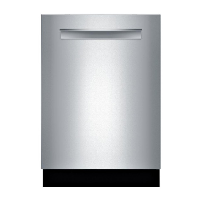 Bosch SHPM78W55N 800 Series Top Control Tall Tub Pocket Handle Dishwasher in Stainless Steel with Stainless Steel Tub, 42dBA