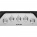 KitchenAid KCGS356ESS 36 in. Gas Cooktop in Stainless Steel with 5 Burners Including a Multi-Flame Dual Tier Burner and a Simmer Burner