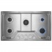 KitchenAid KCGS356ESS 36 in. Gas Cooktop in Stainless Steel with 5 Burners Including a Multi-Flame Dual Tier Burner and a Simmer Burner