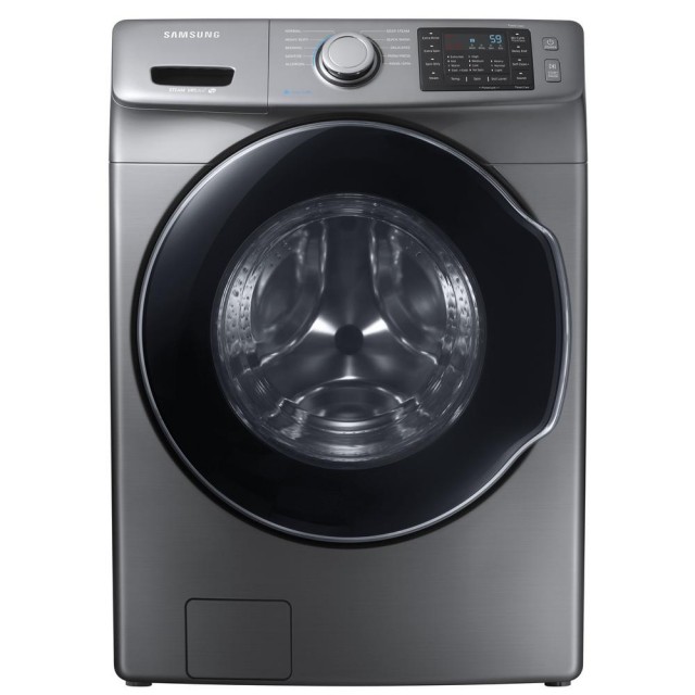 Samsung WF45M5500AP 4.5 cu. ft. High Efficiency Front Load Washer with Steam in Platinum, ENERGY STAR