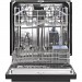 Whirlpool WDF550SAFB 24 in. Front Control Built-in Tall Tub Dishwasher in Black 