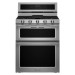 KitchenAid KFDD500ESS 30-in 5-Burner 4.2-cu ft / 2.5-cu ft Double Oven Convection Dual Fuel Range (Stainless Steel)