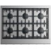 DCS (By Fisher & Paykel) CPV2366N 36" Professional Series Gas Cooktop with 6 Sealed Dual Flow Burners, Continuous Surface Grates, Halo-Illuminated Dials, and Easy to Clean, in Stainless Steel