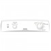 Hotpoint HTDX100EMWW 6.0 cu. ft. Flat-Back Electric Dryer in White