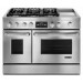 Jenn-Air JF42NXFXDE 42 In. Built In Refrigerator and JDRP548WP Dual Fuel Range and JDB9800CWS Built in Dishwasher and JMC2430WS 30" Built In Microwave Oven in Stainless Steel