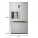 LG LFX25973ST 24.1 cu. ft. French Door Refrigerator in Stainless Steel, Dual Ice Maker