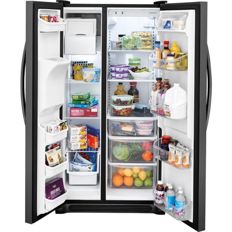 Frigidaire LFSS2612TD 25.5-cu ft Side-by-Side Refrigerator with Ice ...
