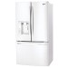 LG LFXS24623W 24.2 cu. ft. Ultra Capacity 3-Door French Door Refrigerator in White