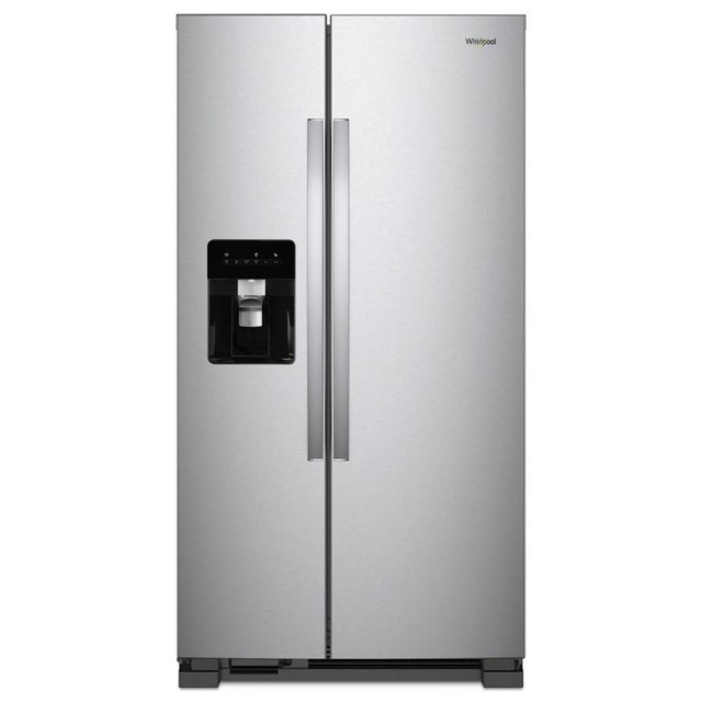 Whirlpool WRS315SDHZ Whirlpool 24.6-cu ft Side-by-Side Refrigerator with Ice Maker (Fingerprint-Resistant Stainless Steel)