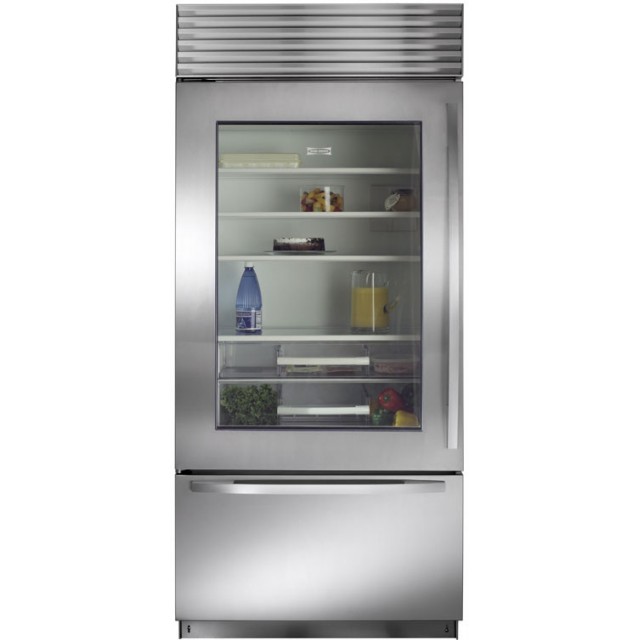 Sub-Zero BI-36UG/S/TH-LH 36 Inch Built-in Bottom-Freezer Refrigerator 