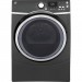 GE GFW450SPMDG 4.5 cu. ft. High-Efficiency Front Load Washing Machine with Steam and GFD45GSPMDG 7.5 cu. ft. Gas Front Load Dryer in Diamond Gray