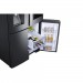 Samsung RF22N9781SG 22 cu. ft. Family Hub 4-Door FrenchDoor Smart Refrigerator in Fingerprint Resistant Black Stainless, Counter Depth 