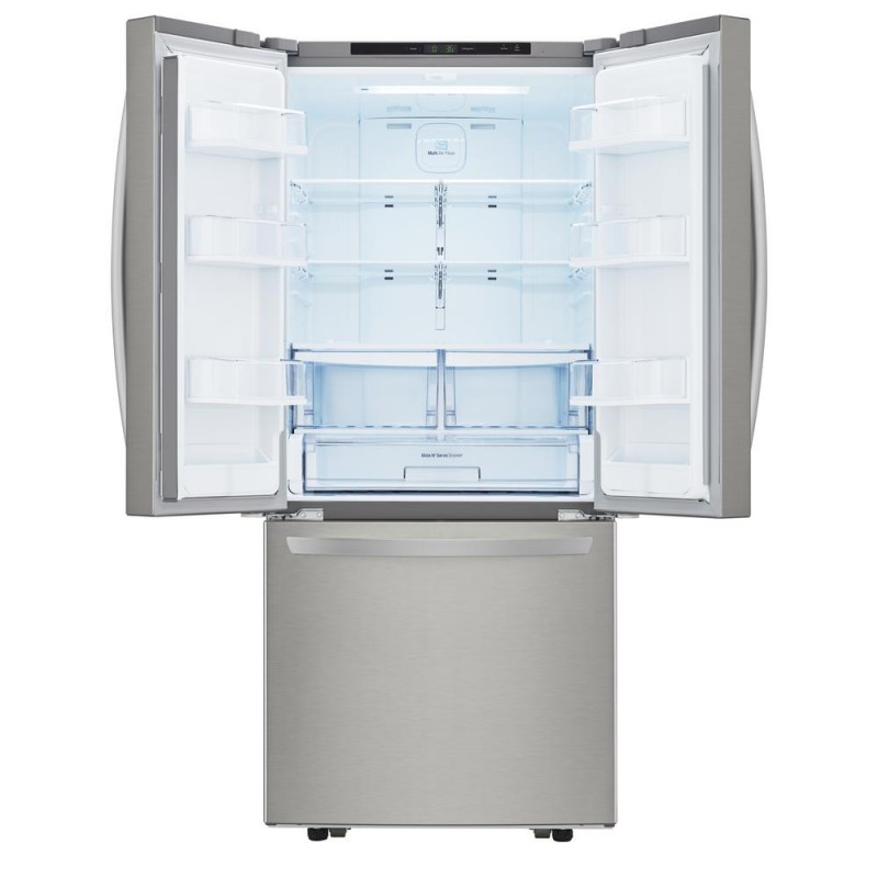 LG LFDS22520S 21.8 cu. ft. 30 Inch French Door Refrigerator with External Water Dispenser, Smart