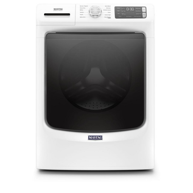 Maytag MHW6630HW 4.8 cu. ft. Stackable White Front Load Washing Machine with Steam and 16-Hr FRESH HOLD Option, ENERGY STAR