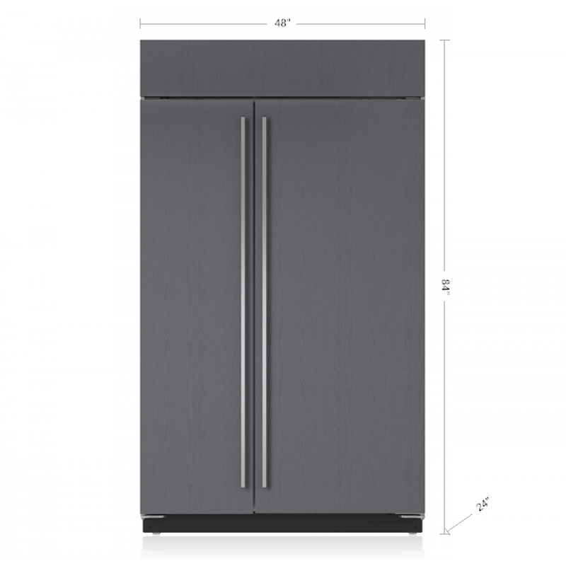 Sub- Zero BI-48S/O 48" Classic Side-by-Side Refrigerator/Freezer - Pan...