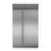 Sub-Zero BI-48S/S/TH 48" Built In Classic Side-by-Side Refrigerator/Freezer 