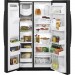 GE GSE25HEMDS 25.3 cu. ft. Side by Side Refrigerator in Black Slate, Fingerprint Resistant and ENERGY STAR
