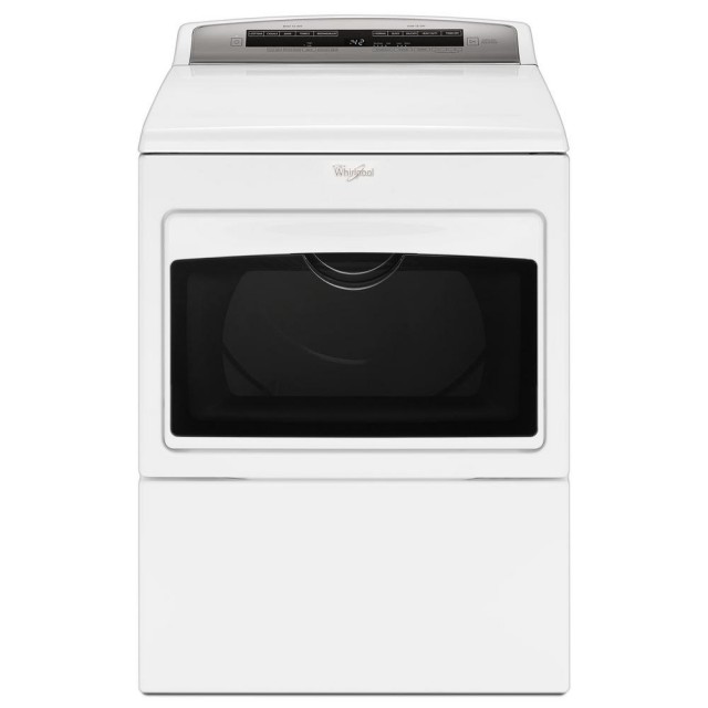 Whirlpool WGD7500GW 7.4 cu. ft. 120-Volt White Gas Vented Dryer with AccuDry and Intuitive Touch Controls