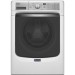 Maytag MHW8200FW Heritage Series 4.5 cu. ft. 27 Inch Front Load Washer and Heritage Series MGD8100DW 27 Inch 7.4 cu. ft. Gas Dryer in White