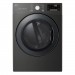 LG WM3900HBA 27 in. 5 cu. ft. Ultra Large Capacity Front Load Washer and DLGX3901B 7.4 cu ft Ultra Large Smart Stackable Front Load Gas Dryer in Black