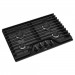 Whirlpool WCG55US0HB 30 in. Gas Cooktop in Black with 4 Burners and EZ-2-LIFT Hinged Cast-Iron Grates