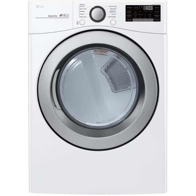 LG DLG3501W 27 Inch Gas Smart Dryer with 7.4 cu. ft. Capacity