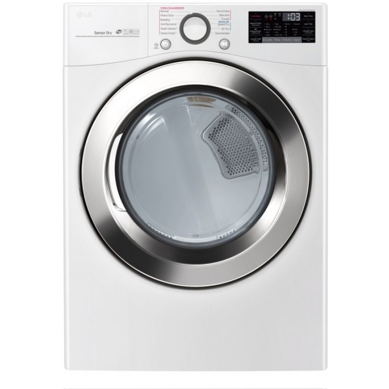 LG DLGX3701W 27 Inch 7.4 cu. ft. Gas Smart Dryer with TrueSteam
