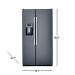 GE GSS25GMHES 25.3 cu. ft. Side by Side Refrigerator in Slate, Fingerprint Resistant