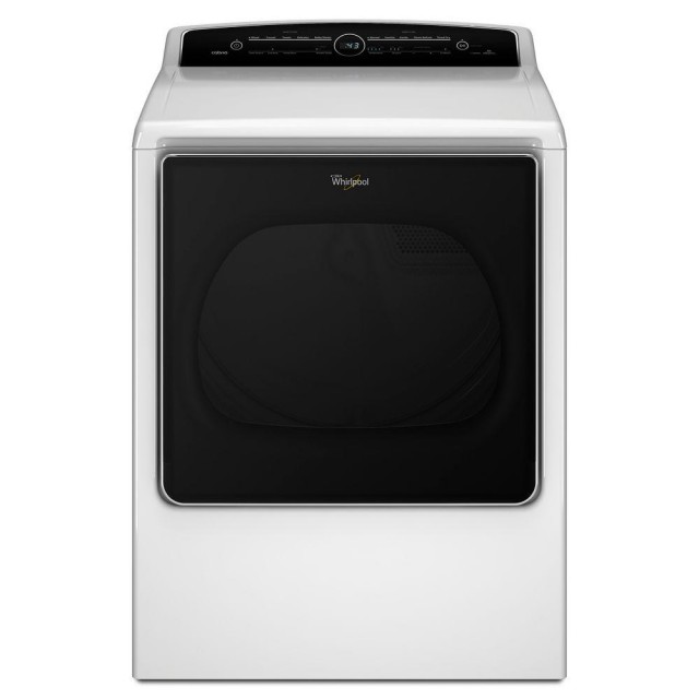 Whirlpool WED8500DW 8.8 cu. ft. 240-Volt High-Efficiency White Electric Vented Dryer with Steam Refresh