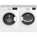 Blomberg WM72200W 24 Inch Compact Front Load Washer with 1.95 cu. ft. Capacity and DV17600W 24 Inch Electric Dryer with 3.7 cu. ft. Capacity in White