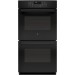GE PK7500DFBB Profile 27 Inch Double Electric Wall Oven with 4.3 cu. ft. Total Capacity, True European Convection, Wifi Connect, in Black