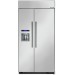 Thermador T42BD810NS 42 Inch Built-in Side by Side Refrigerator with External Ice and Water Dispenser In Stainless Steel
