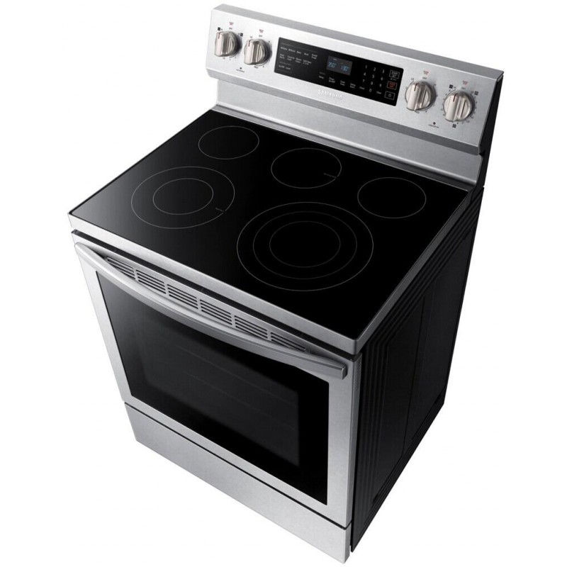 Samsung NE59R6631SS 30 Inch Freestanding Electric Range with 5 Elements 30 Inch Electric Stove Stainless Steel